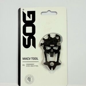 SOG MacV Tool SM1001-CP 12-in-1 Compact Keychain Multi-Tool